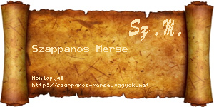 Szappanos Merse névjegykártya